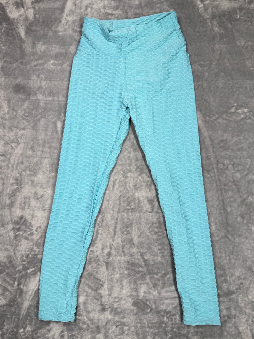 Amazon Teal Textured Leggings